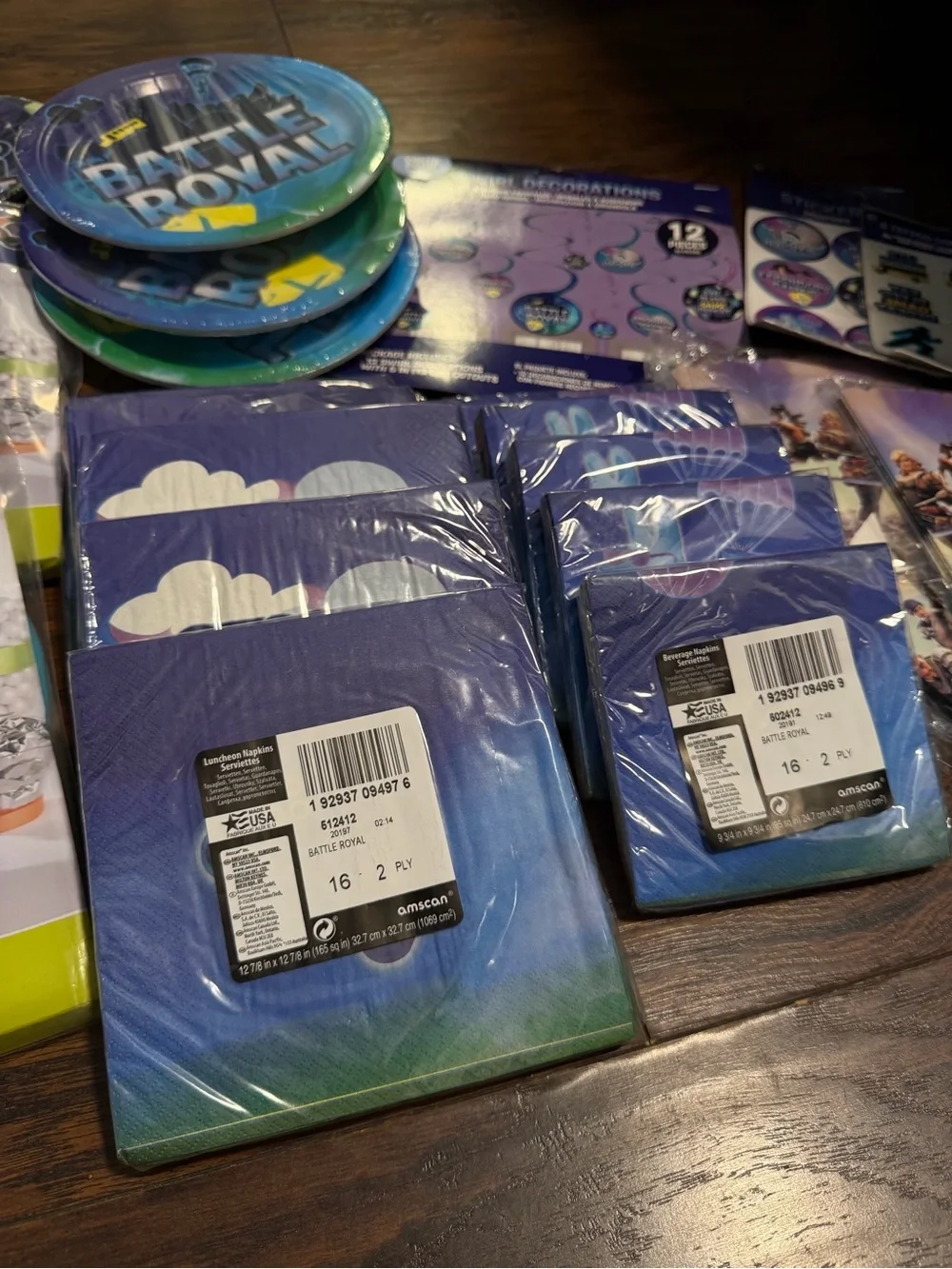 Fortnite & Gaming Birthday Party Supplies Bundle